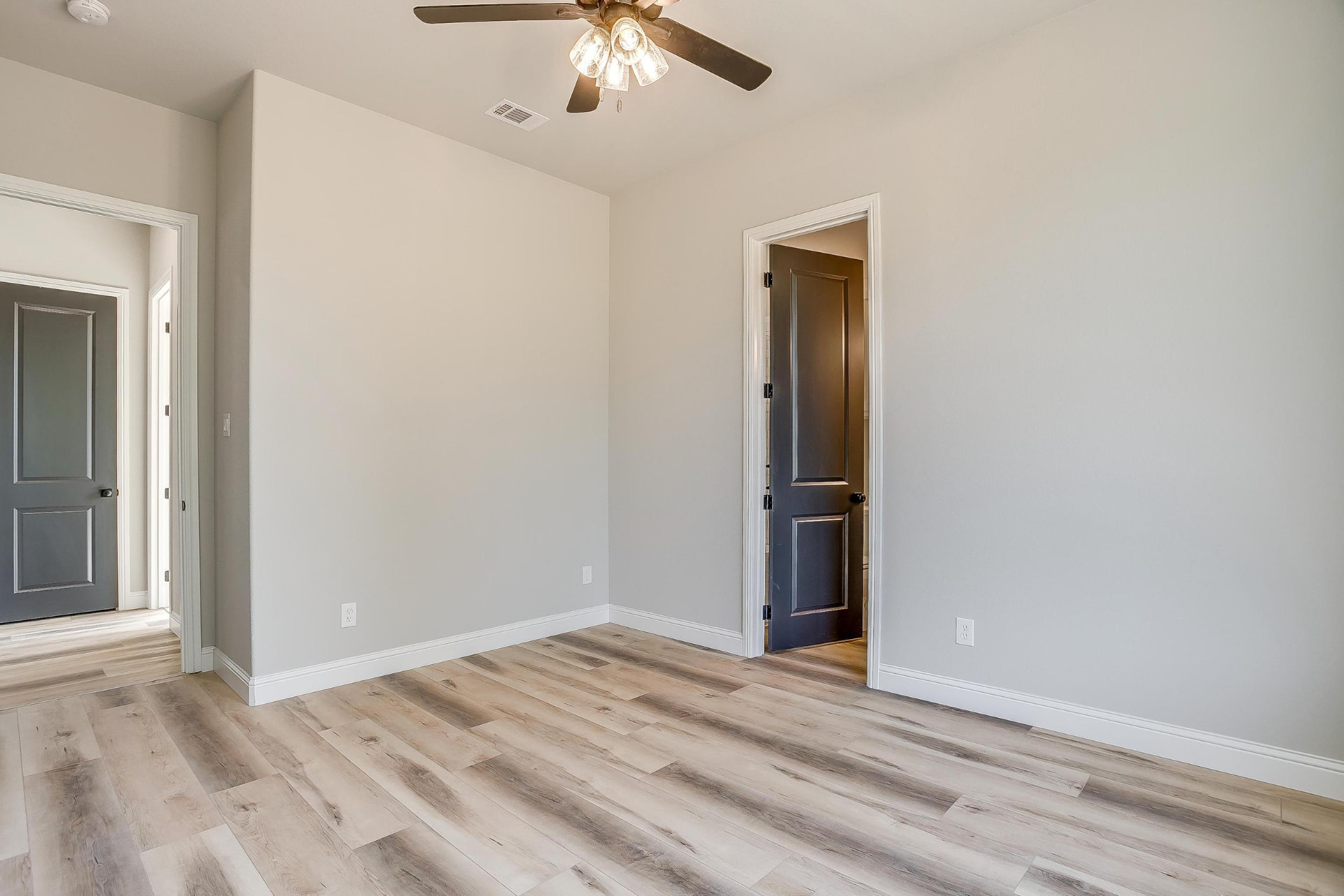 Bedroom opening onto the hallway at 2008 Trinity Oaks