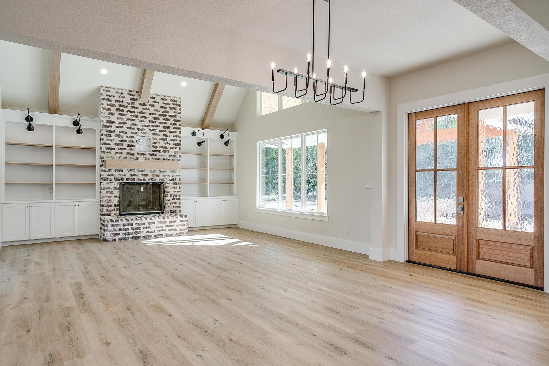 Open living and dining space filled with natural light