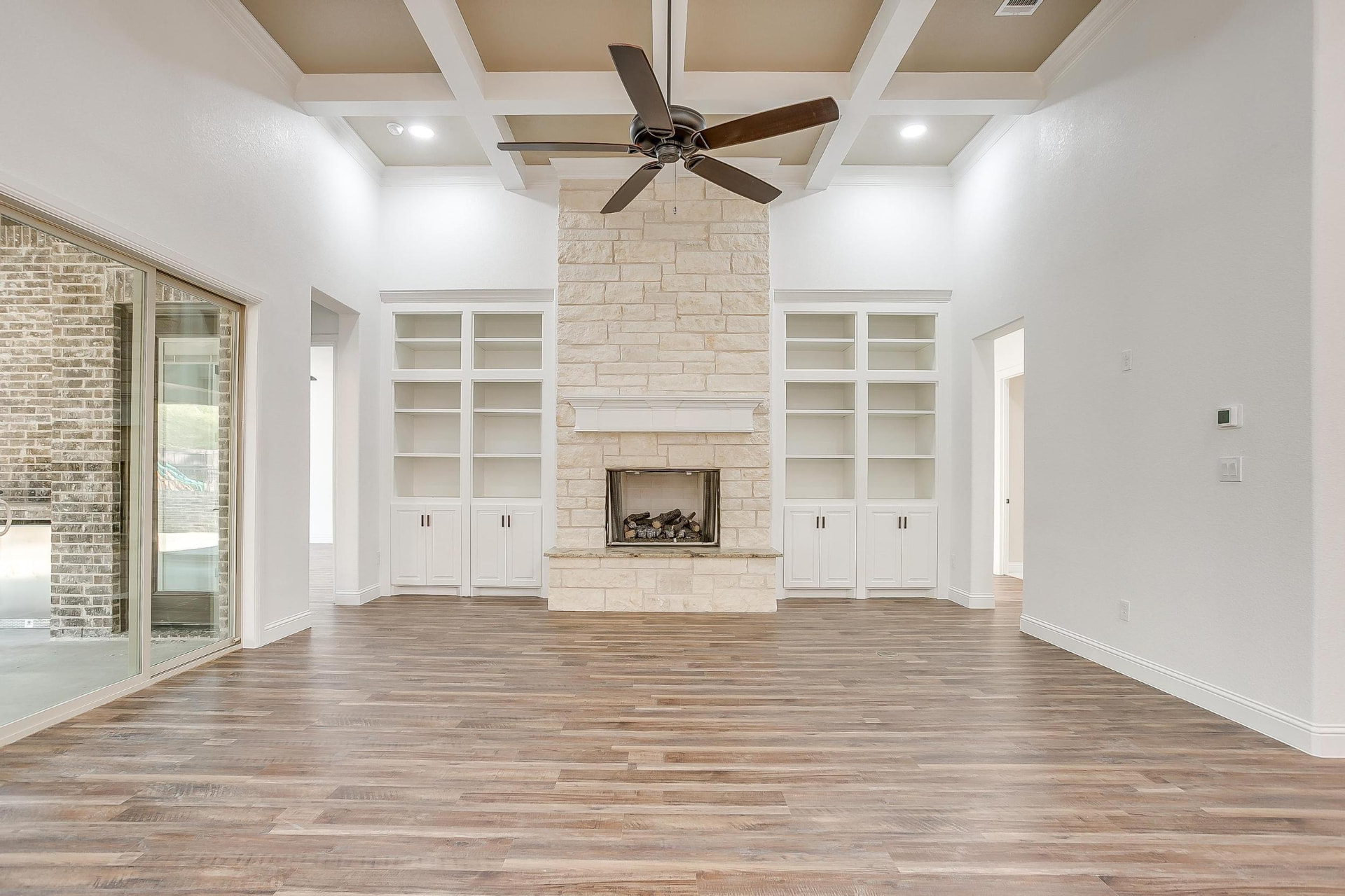 Open living area looking toward the kitchen